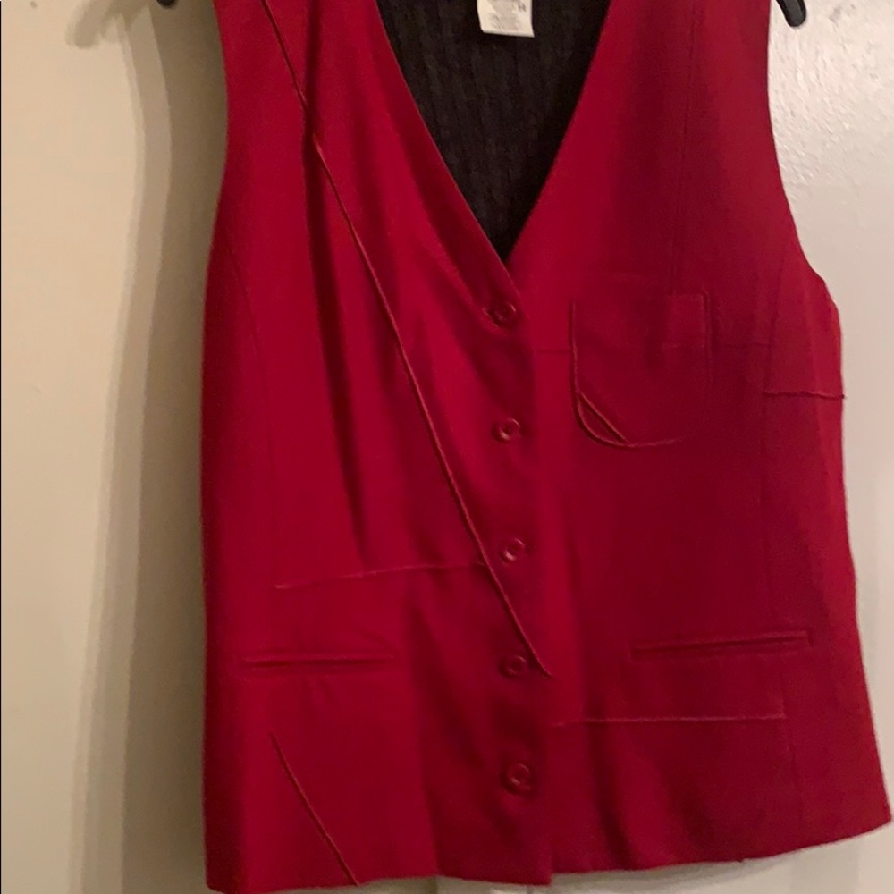 2 piece vest skirt suit